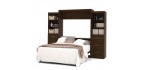 Queen PUR Wall Bed with Storage 115"